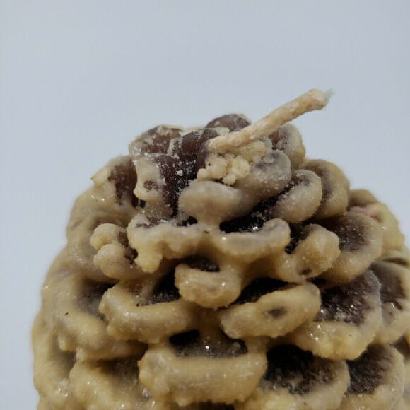 Pine Cone Tree Candle Set of 4 Wax Dept 56 Winter Decor Light Vintage Soap Scent - Picture 8 of 11
